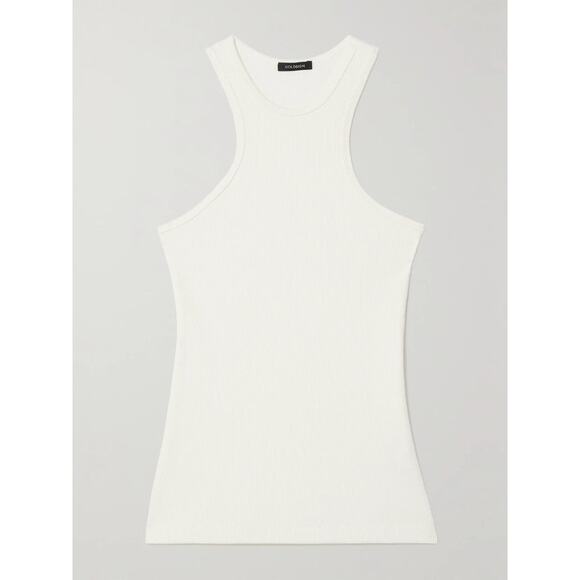 Goldsign Ribbed Stretch-jersey Tank - XS - Ivory - Picture 1 of 8